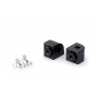 Puig Adaptor Adjustable Passenger Footpegs Yamaha Black