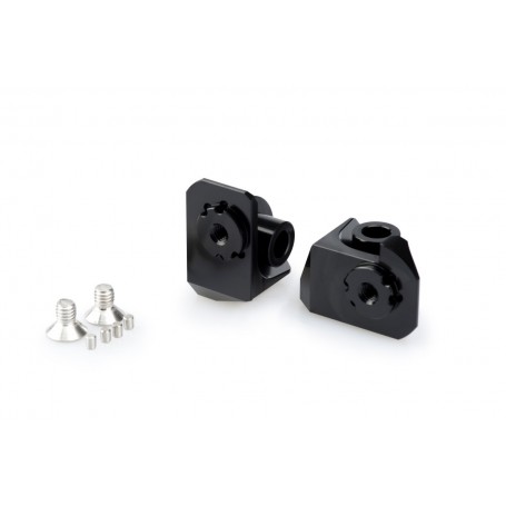 Puig Adaptor Adjustable Rider Footpegs Right/Left BMW Black