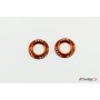 Puig Kit Rings Anodized Front Fork Protector Orange