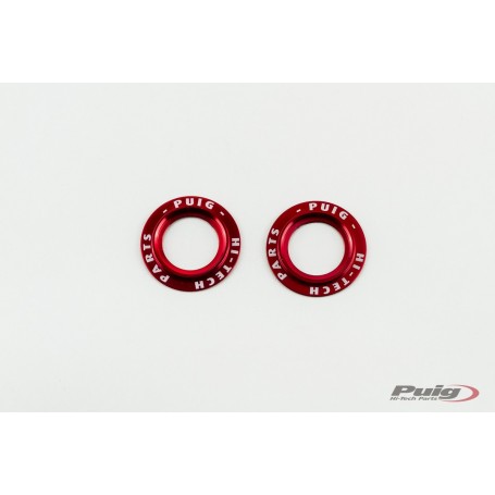 Puig Kit Rings Anodized Front Fork Protector Red