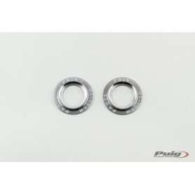 Puig Kit Rings Anodized Front Fork Protector Silver