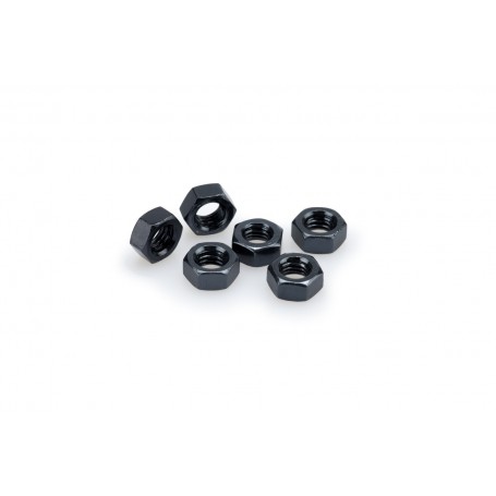 Puig Blister 6 Nuts M8 Black