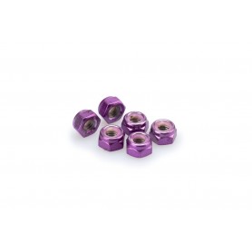 Puig Blister 6 Locknut M8 Purple