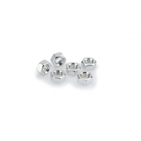 Puig Blister 6 Nuts M8 Silver