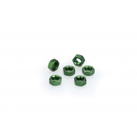 Puig Blister 6 Nuts M6 Green
