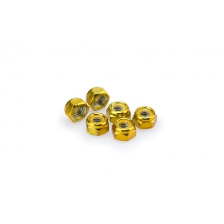 Puig Blister 6 Locknut M8 Gold