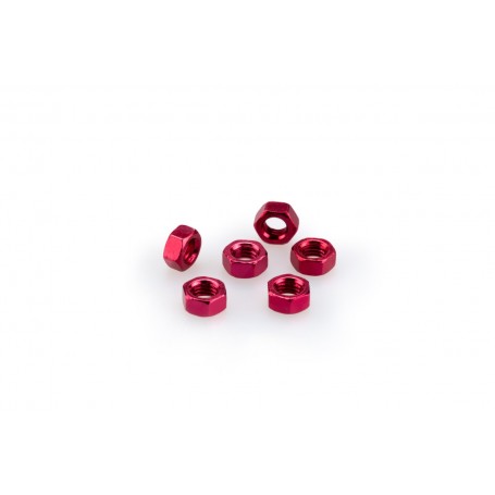 Puig Blister 6 Nuts M5 Red