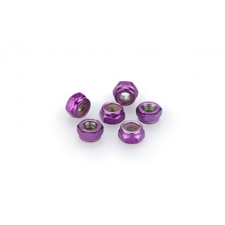 Puig Blister 6 Locknut M6 Purple