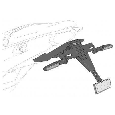 Puig License Support Yamaha MT-09 21 Black