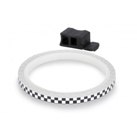 Puig Rim Strip 6 Meters+Aplicator Checkered Flag