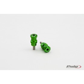 Puig Spools By Pair Hi-Tech Parts Diam.8 mm Green