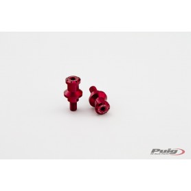 Puig Spools By Pair Hi-Tech Parts Diam.10 mm Red