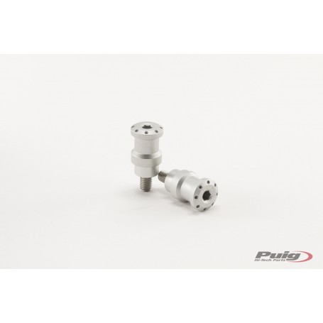Puig Spools By Pair Hi-Tech Parts Diam.8 mm Silver