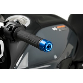 Puig Short Bar End Yamaha Blue