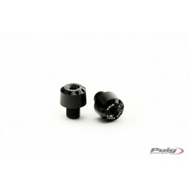 Puig Short Bar Ends Aluminium Kawasaki Black