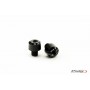 Puig Short Bar Ends Aluminium Kawasaki Black