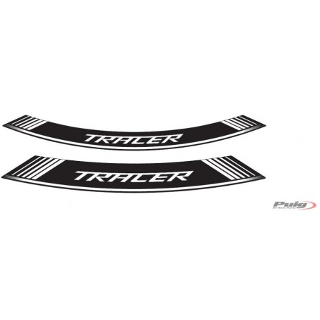 Puig Kit 8 Rim Strips Tracer White