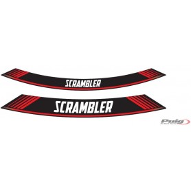 Puig Kit 8 Rim Strips Scrambler Red
