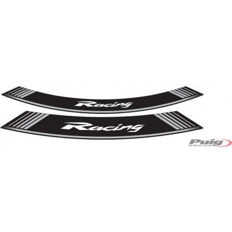 Puig Kit 8 Rim Strips Racing Silver