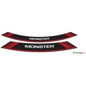 Puig Kit 8 Rim Strips Monster Red