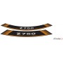 Puig Kit 8 Rim Strips Z750 Orange