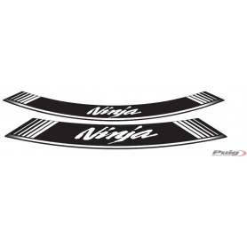 Puig Kit 8 Rim Strips Ninja White