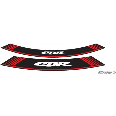 Puig Kit 8 Rim Strips CBR Red