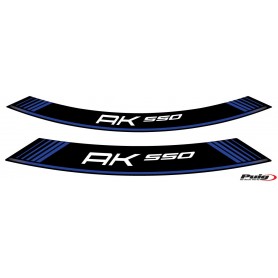Puig Kit 8 Rim Strips Kymco Ak550 Blue