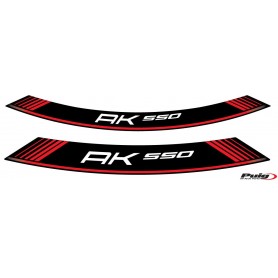 Puig Kit 8 Rim Strips Kymco Ak550 Red