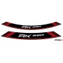 Puig Kit 8 Rim Strips Kymco Ak550 Red