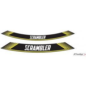 Puig Kit 8 Rim Strips Scrambler Yellow
