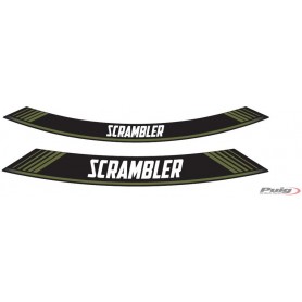 Puig Kit 8 Rim Strips Scrambler Green