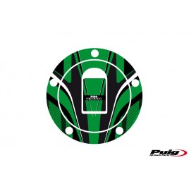 Puig Fuel Cap Cover Radical Kawasaki Green