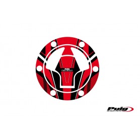Puig Fuel Cap Cover Radical Kawasaki Red
