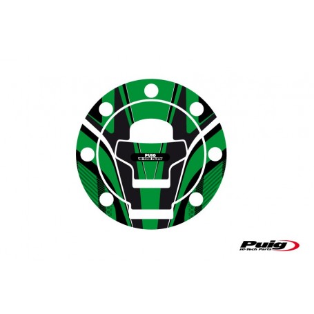 Puig Fuel Cap Cover Radical Suzuki 96-02 Green