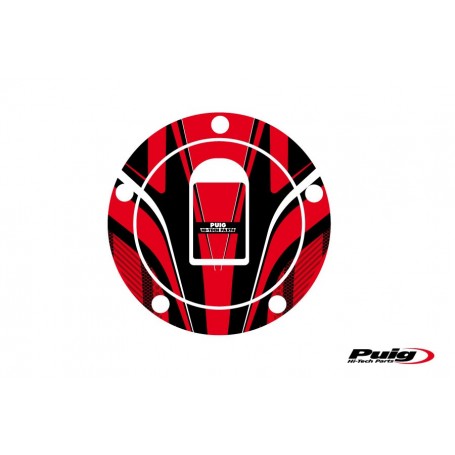 Puig Fuel Cap Cover Radical Kawasaki Red