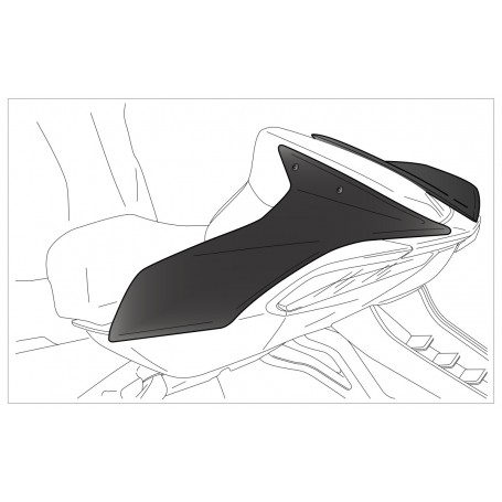 Rear Seat Cowl Kawasaki ZX-6R 24´ C/Black