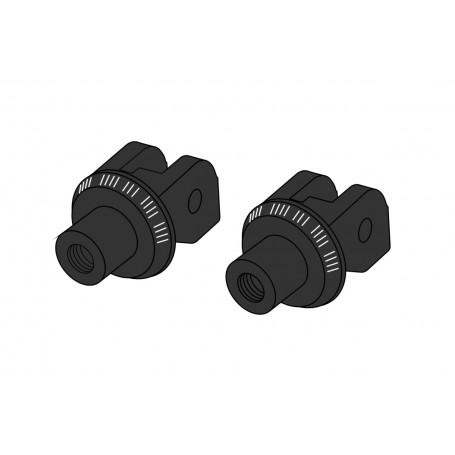 Pair Footrest Fixation Pilot Right/Left Bmw