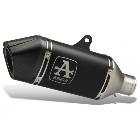 Arrow Veloce Dark Aluminum Silencer + Cover  72504VAN
