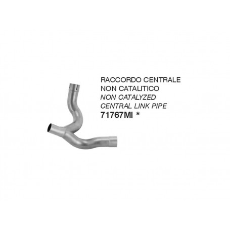 Arrow Racing Stainless Steel Central Link Pipe  71767MI