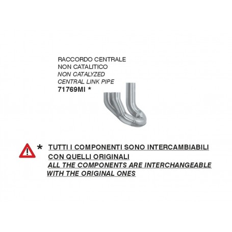 Arrow Non Catalytic Central Link Pipe  71769MI