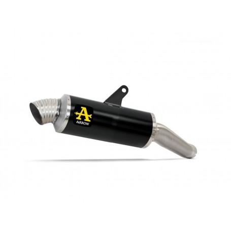Arrow Indy Race Evo Black Aluminum Silencer  72646PON