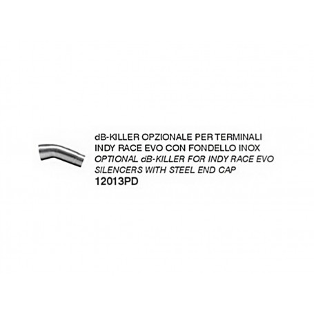 Arrow Db Killer Stainless Steel End Cap  12013PD