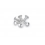 KIT OF 6 SCREWS M5X15 HEAD DIAMETER 11.8MM - Silver