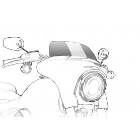 Puig High-Road Sport Screen Harley Davidson Softail Low