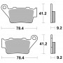 Brake pad set SBS sinter. rear