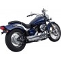 Vance & Hines Shortshots Staggered Exhaust System Chrome