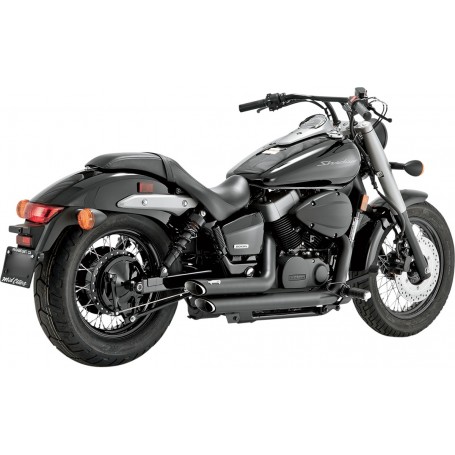 Vance & Hines Shortshots Staggered Exhaust System Black