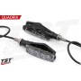 TST LED Front Pod Turn Signal Bundle for Select Yamaha Motorcycles Quadrix Sequential Light Smoke