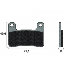 Brembo Brake Pads Brembo 07SU27RC Extreme Racing